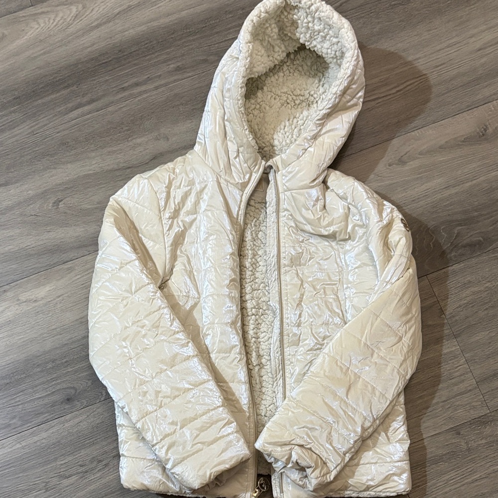 Michael Kors Cream Puffer Jacket